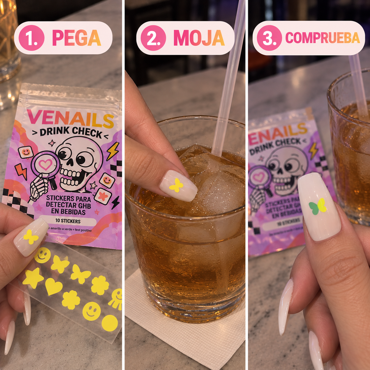 VeNails™ Test Detector de GHB para Bebidas